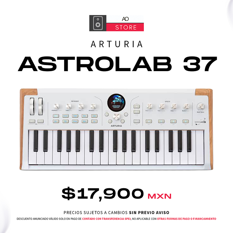 Arturia AstroLab 37 Sintetizador de 37 Teclas 1
