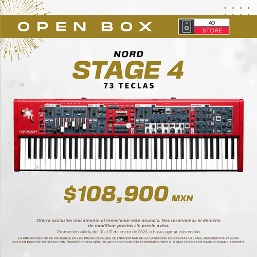 Nord Stage 4 Compact 73 Sintetizador Analógico de 73 Teclas (Open Box)