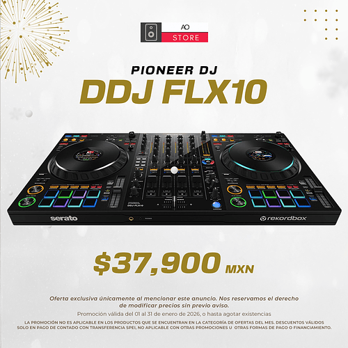 Pioneer DJ DDJ FLX10 Controlador Para Dj de 4 Canales 