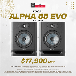 Focal Alpha 65 Evo Monitores de Estudio (2 Piezas)