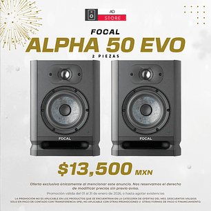 Focal Alpha 50 Evo Monitores de Estudio (2 Piezas)