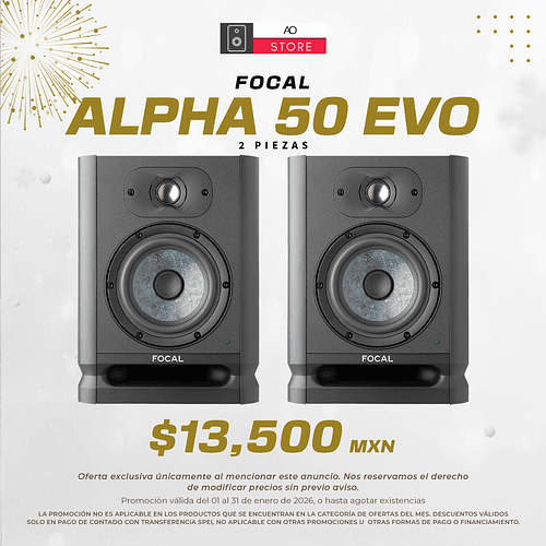 Focal Alpha 50 Evo Monitores de Estudio (2 Piezas)