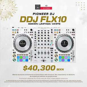 Pioneer DJ DDJ FLX10 Edición Limitada White Controlador para DJ de 4 Canales