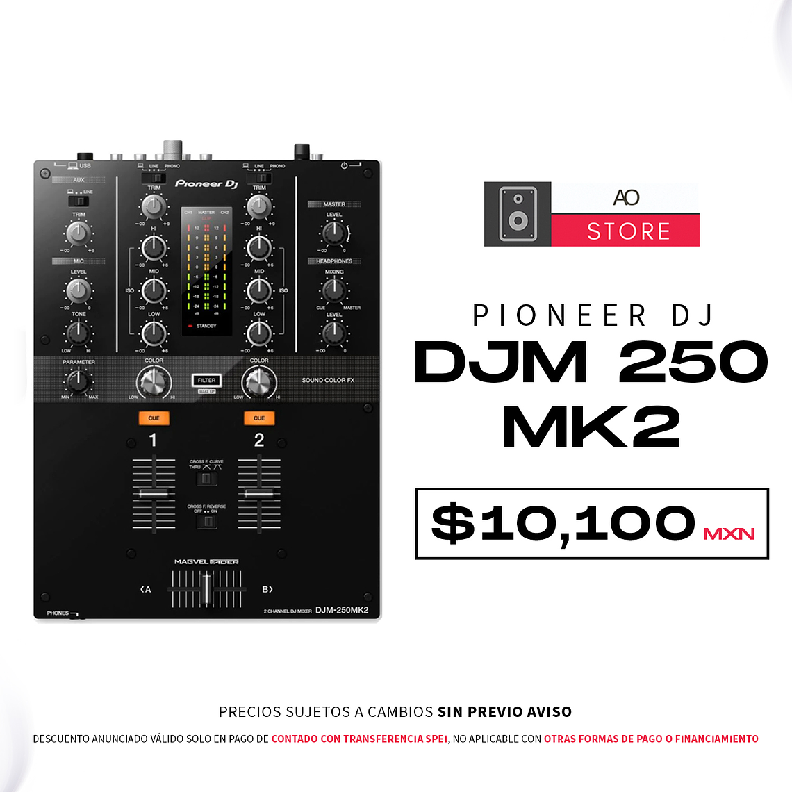 Pioneer DJ DJM 250 Mk2 Mezcladora para DJ 1