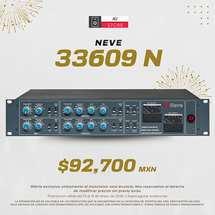 Neve 33609 N Compresor, Limitador Estéreo Discreto