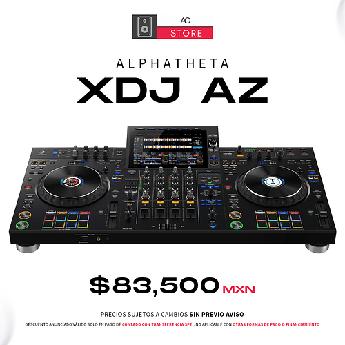 AlphaTheta XDJ AZ Reproductor Multimedia de 4 Canales para DJ