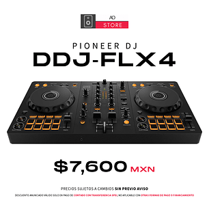 Pioneer DJ DDJ FLX4 Controlador para DJ de 2 Canales