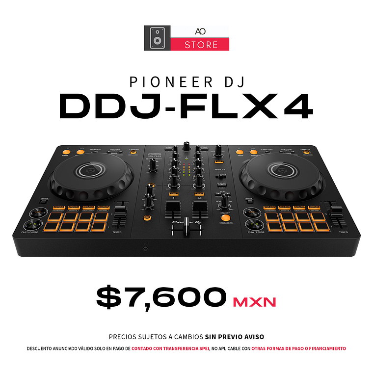 Pioneer DJ DDJ FLX4 Controlador para DJ de 2 Canales 1