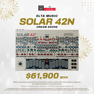 Elta Music Solar 42N Cream Drone Ambient Sintetizador Semi Modular