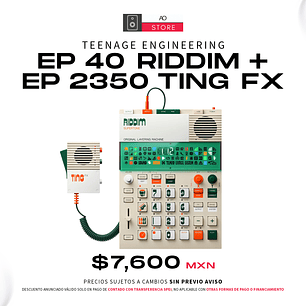 Teenage Engineering EP 40 Riddim + EP 2350 Ting FX Sampler, Secuenciador