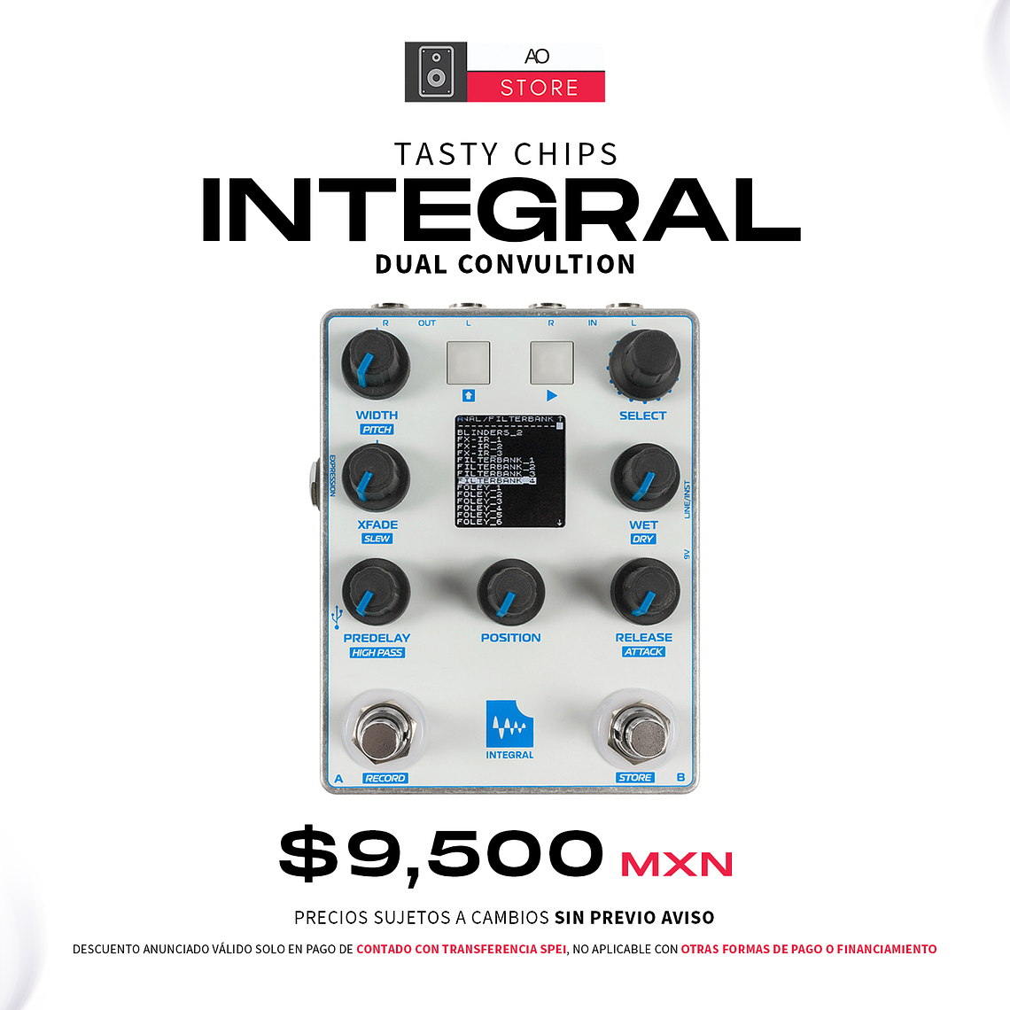 Tasty Chips Integral Dual Convolution Pedal Reverb 1