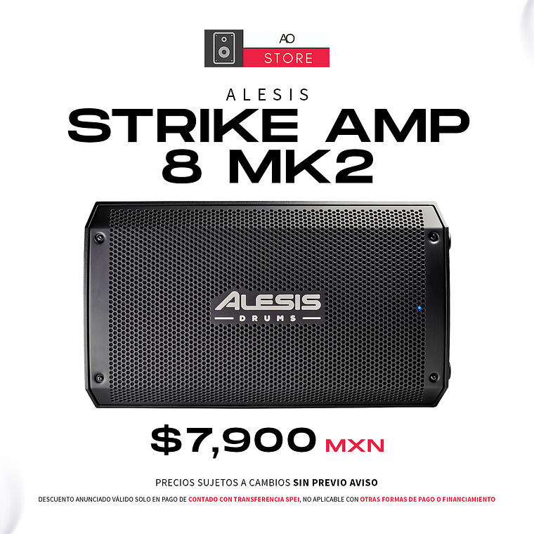 Alesis Strike Amp 8 Mk2 Amplificador con Bluetooth 1