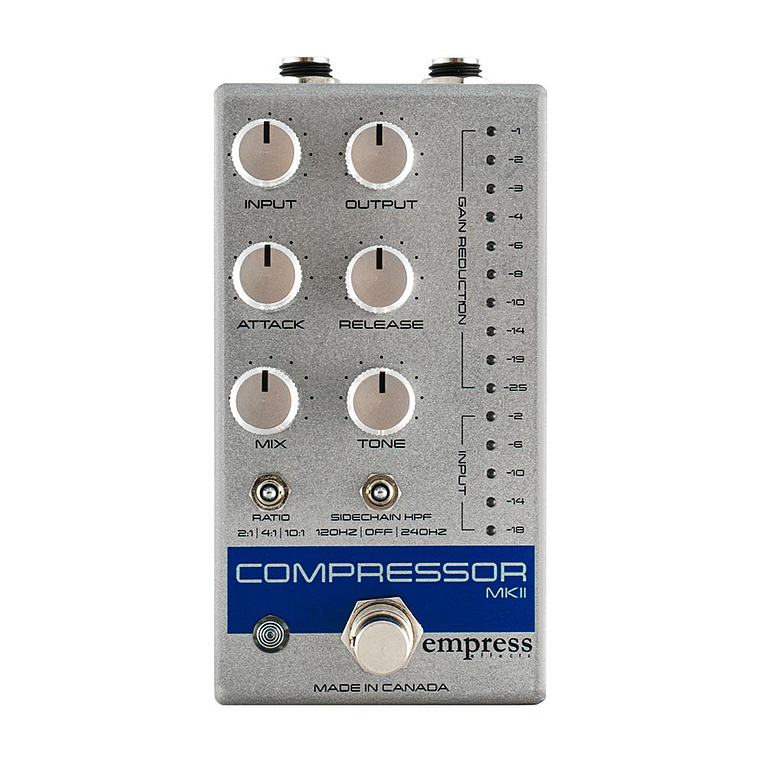Empress Effects Compressor MKII Silver Pedal Compresor  2
