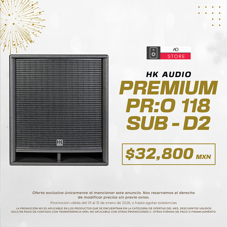 HK Audio Premium Pr:o 118 Sub D2 Subwoofer Activo 1