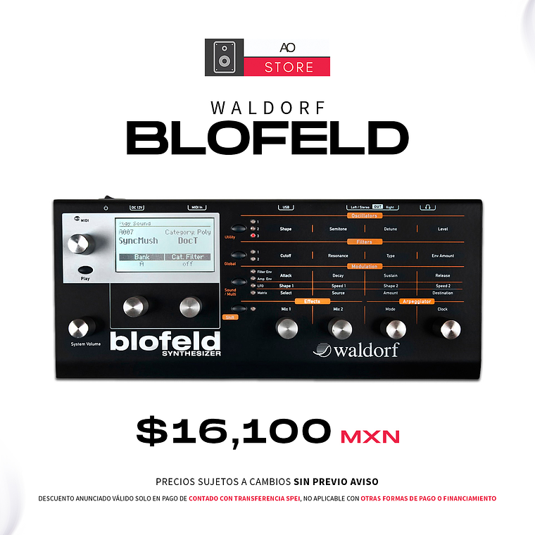 Waldorf Blofeld Desktop Virtual Analog Sintetizador 1