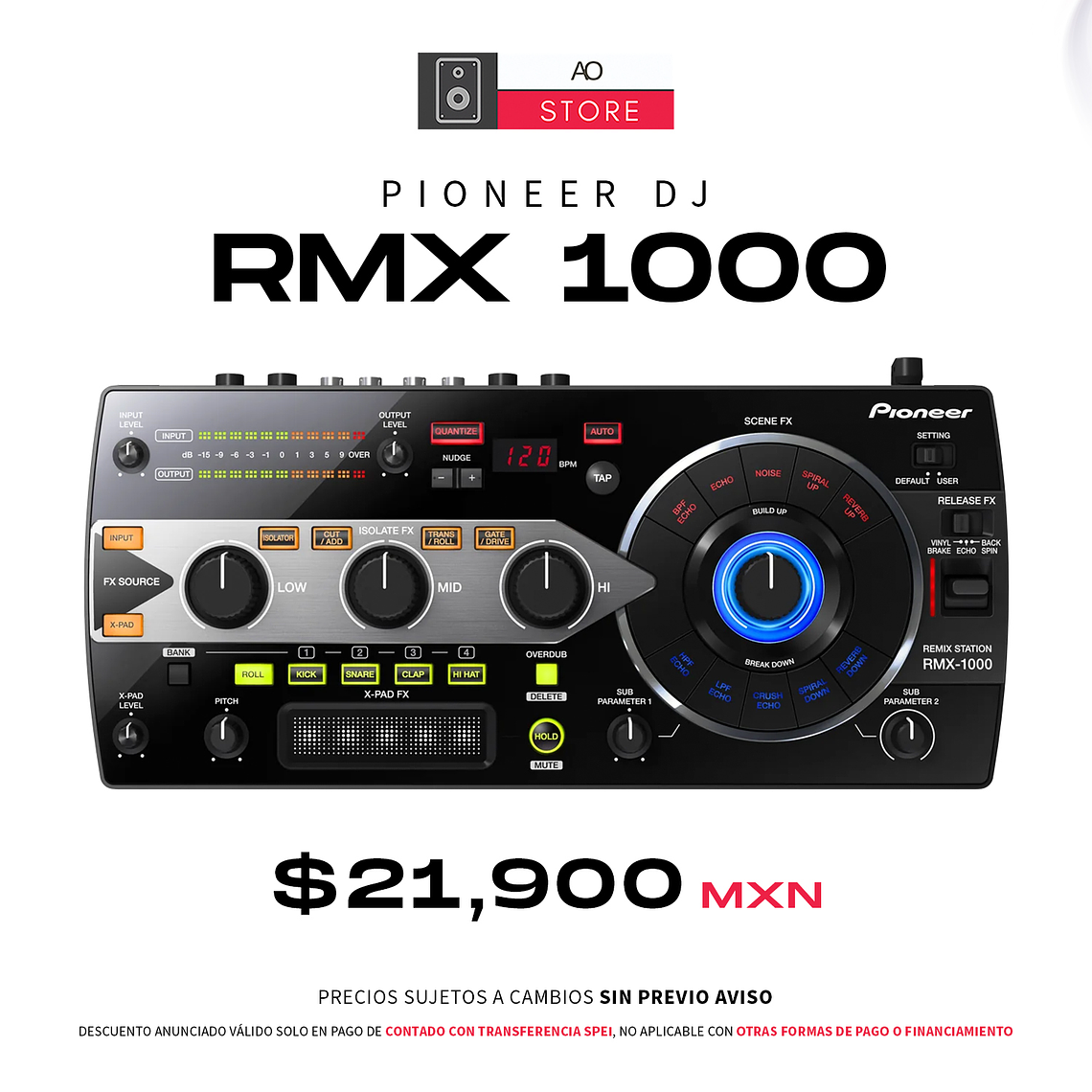 Pioneer DJ RMX 1000 Caja de Efectos 1