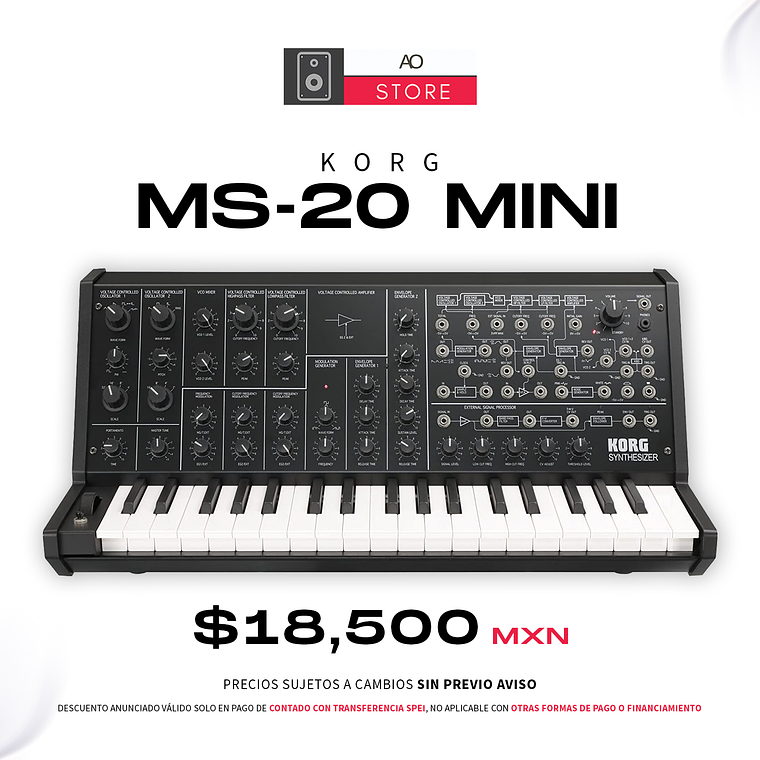 Korg Ms 20 Mini Sintetizador Analógico 1