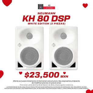 Neumann KH 80 DSP Edición White Monitores de Estudio (2 Piezas)