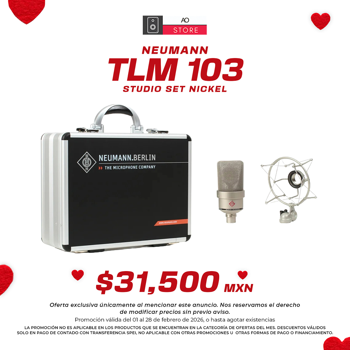 Neumann TLM 103 Studio Set Nickel Micrófono de Condensador 1