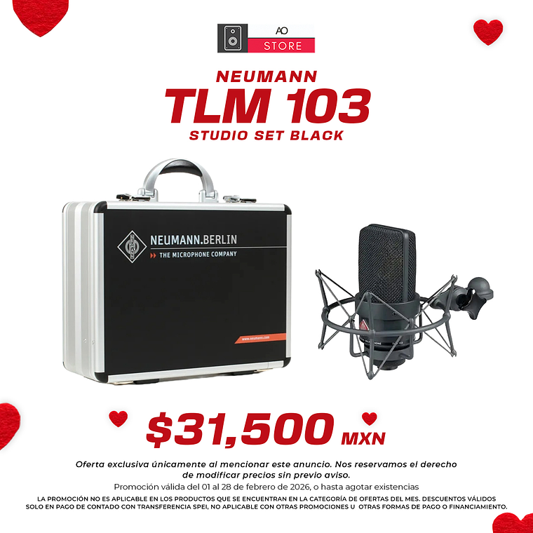 Neumann TLM 103 Studio Set Black Micrófono de Condensador 1