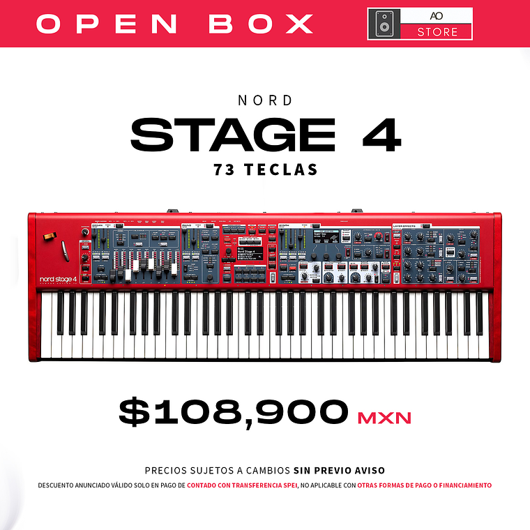 Nord Stage 4 Compact 73 Sintetizador Analógico de 73 Teclas (Open Box) 1