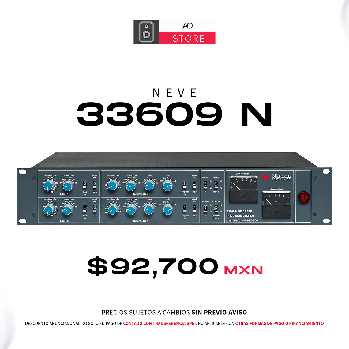 Neve 33609 N Compresor Limitador Estéreo Discreto 1