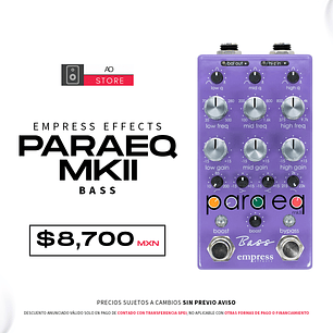 Empress Effects ParaEQ Bass Pedal Ecualizador Parametrico