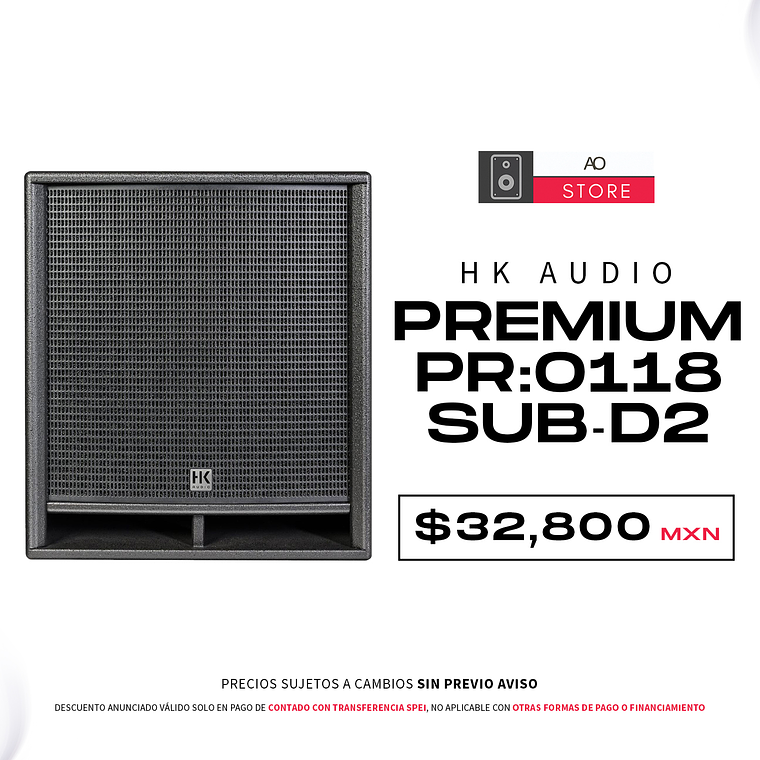 HK Audio Premium Pr:o 118 Sub D2 Subwoofer Activo 1