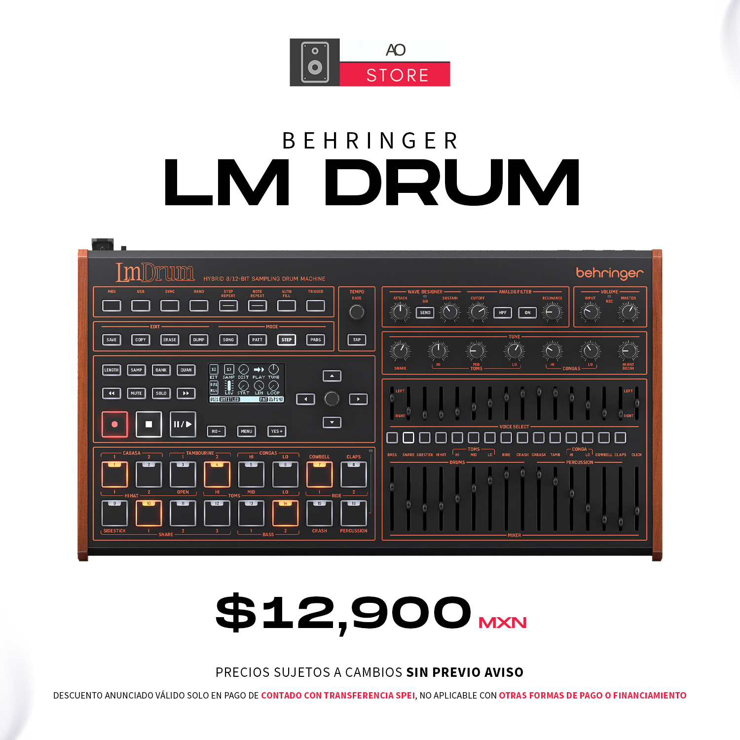 Behringer Lm Drum Caja de Ritmos - AO Store