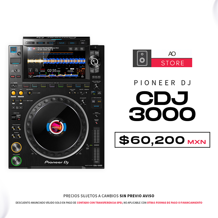 Pioneer DJ CDJ 3000 Reproductor para DJ 1