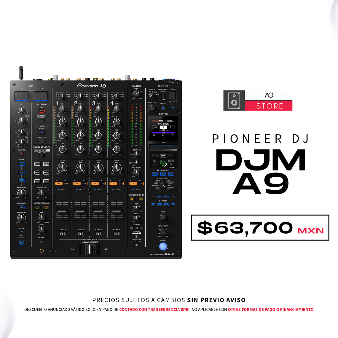 Pioneer DJ DJM A9 Mezcladora para DJ 1