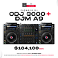 Pioneer DJ CDJ 3000 (2 Piezas) + Pioneer DJ DJM A9 Cabina Completa - Miniatura 1