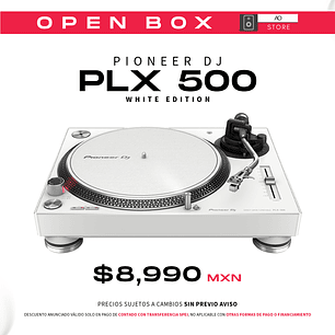 Pioneer DJ PLX 500 White Tornamesa para DJ Open Box