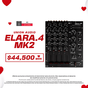 Union Audio elara.4 Mk2 Mezcladora para DJ