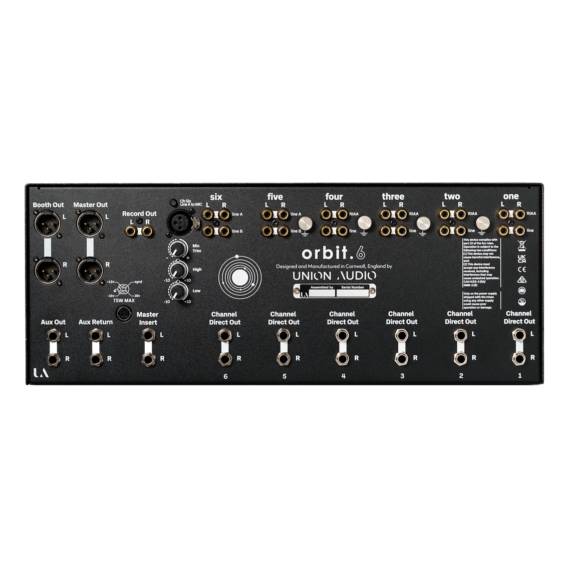 Union Audio Orbit.6 Mezclador Rotativo de 6 Canales 2