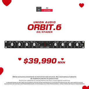 Union Audio Orbit.6 Eq/Xfader Isolador de 4 Bandas con Crossfader