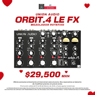 Union Audio orbit.4 Le Fx Mezclador Rotativo de 4 Canales