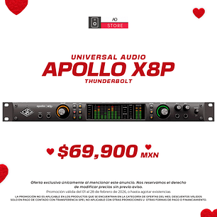 Universal Audio Apollo X8p Thunderbolt Interfaz de Audio