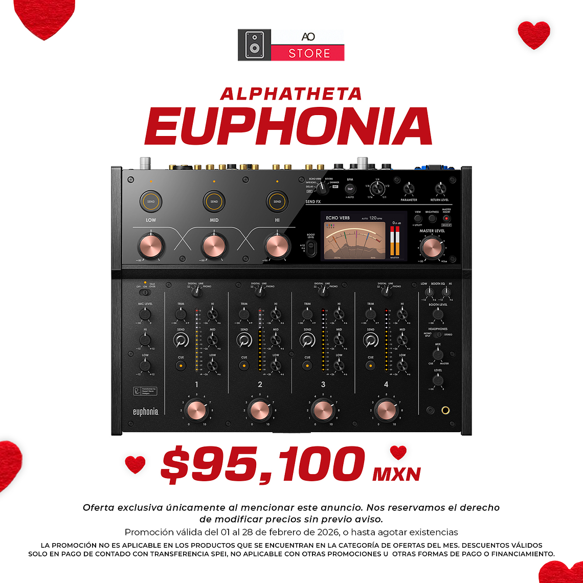 Alphatheta Euphonia Mezcladora para DJ 1