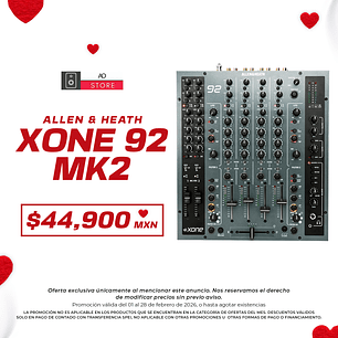 Allen & Heath Xone 92 Mk2 Mezcladora para DJ