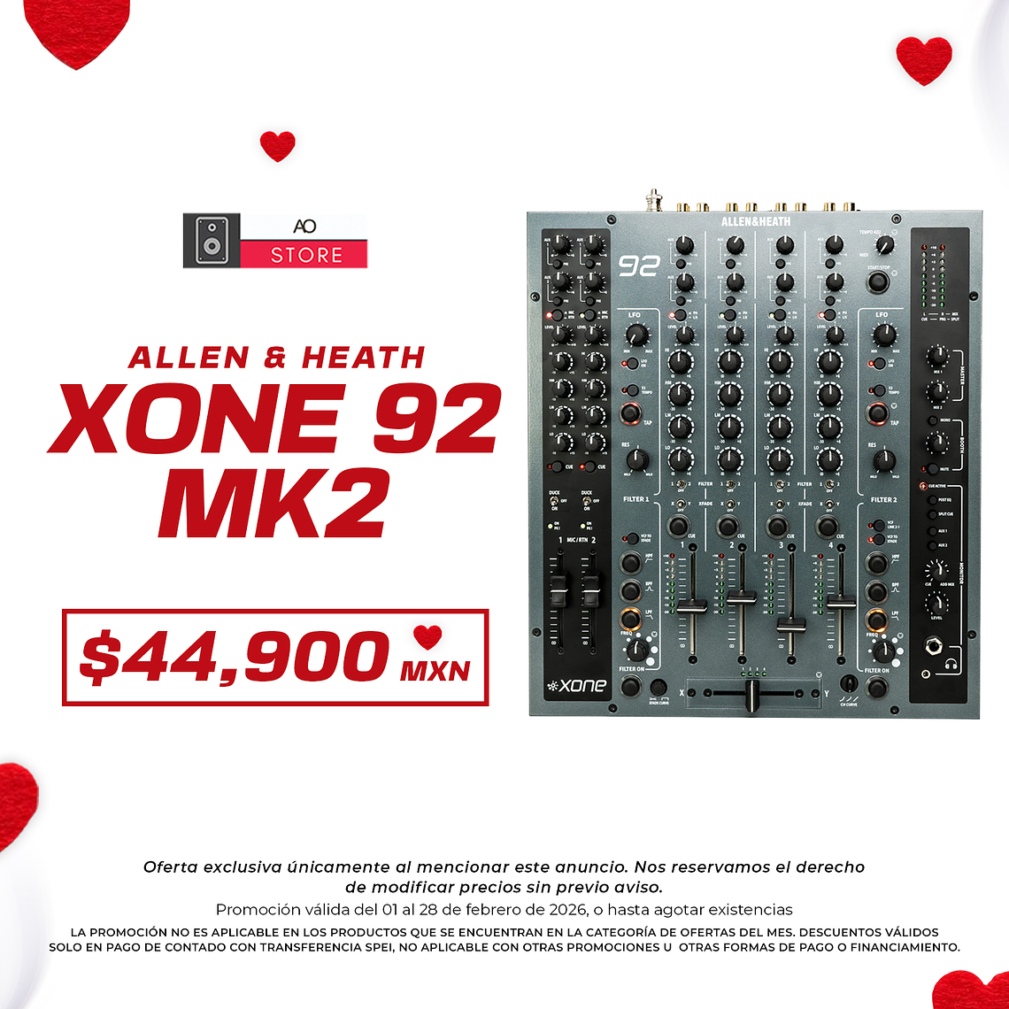 Allen & Heath Xone 92 Mk2 Mezcladora para DJ 1