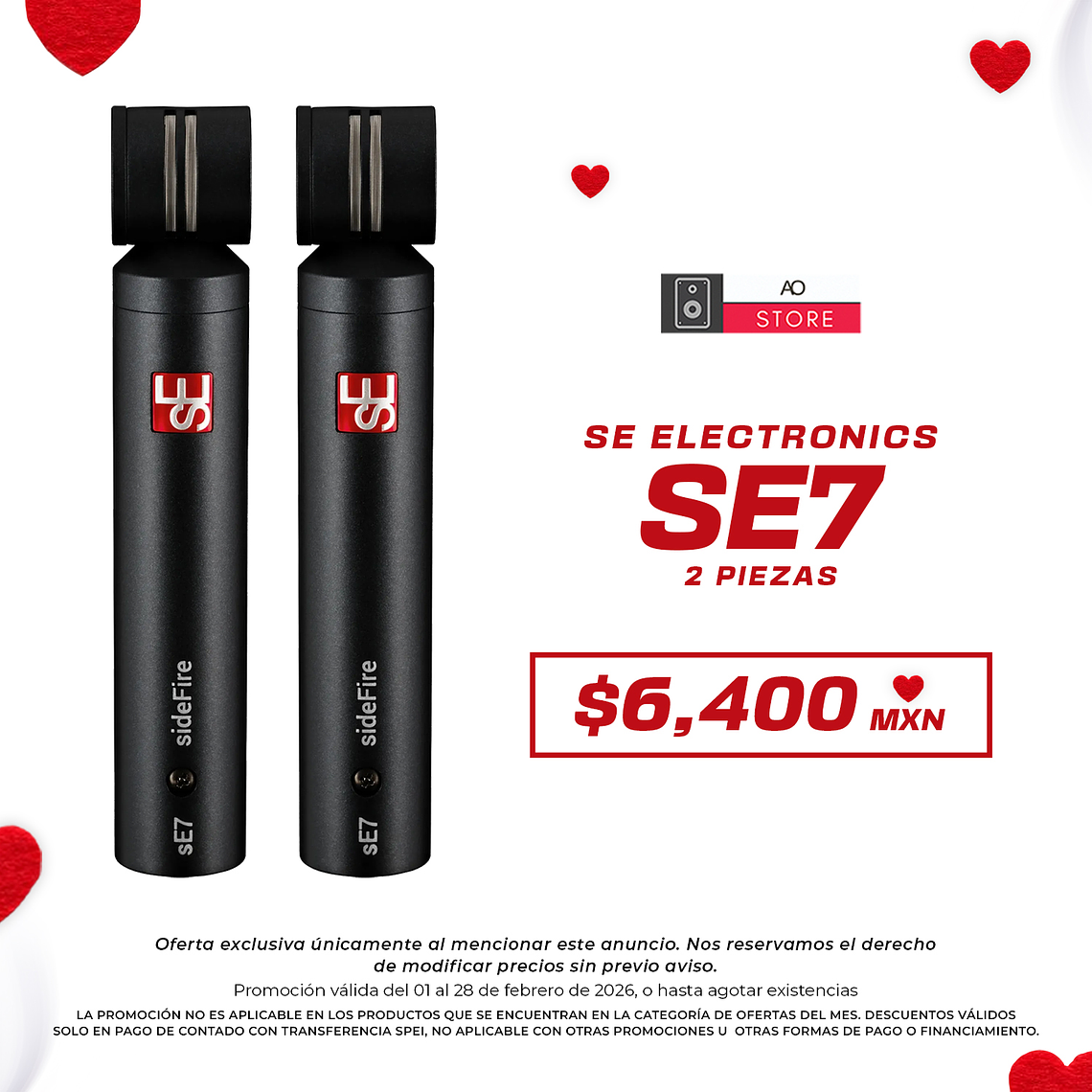 sE Electronics sE7 Micrófono de Condensador (2 piezas) 1