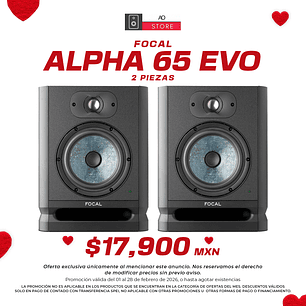Focal Alpha 65 Evo Monitores de Estudio (2 Piezas)