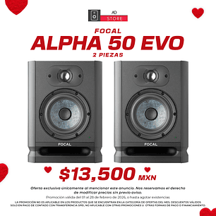 Focal Alpha 50 Evo Monitores de Estudio (2 Piezas)