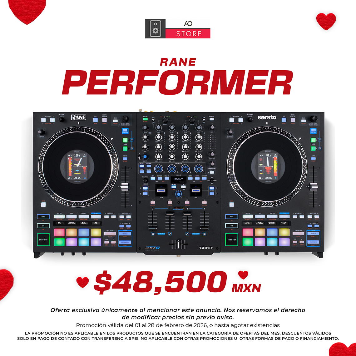 Rane Performer Controlador Para Dj de 4 Canales 1