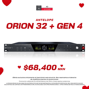 Antelope Orion 32+ Gen 4 Interfaz de Audio