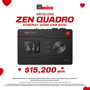 Antelope Audio Zen Quadro Synergy Core USB Dual Interfaz de Audio