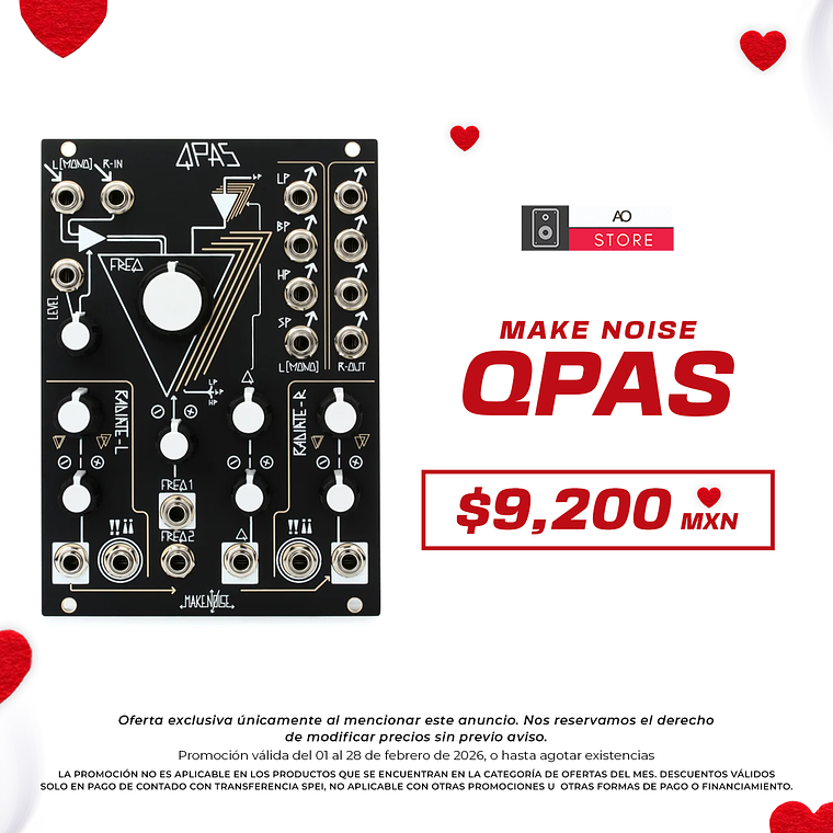 Make Noise Qpas Multi Peak Analógico para Módulo Eurorack 1