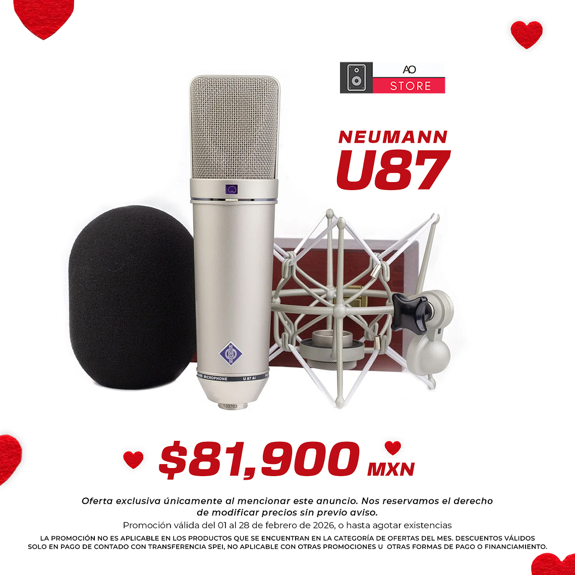 Neumann U87 Ai Set Z Nickel Micrófono Multipatrón 1