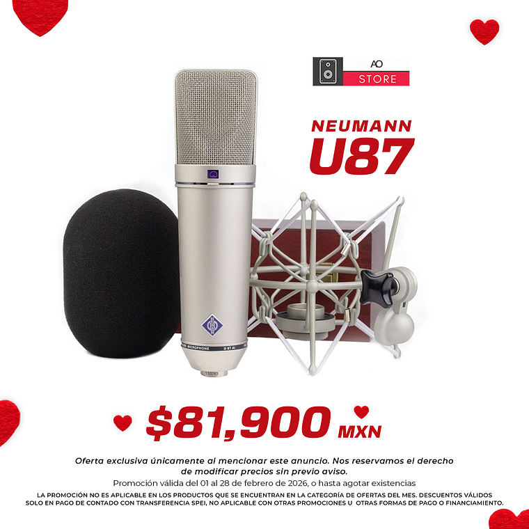 Neumann U87 Ai Set Z Nickel Micrófono Multipatrón 1
